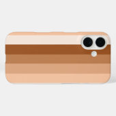 Coques Case-Mate iPhone Bandes d'ombre orange brûlées (Verso (horizontal))