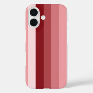 Coques iPhone 16 Bandes d'ombre rouges