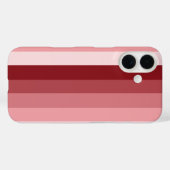 Coques Case-Mate iPhone Bandes d'ombre rouges (Verso (horizontal))