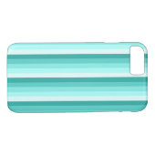 Coques Case-Mate iPhone Bandes d'ombre turquoise (Dos (Horizontal))