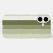 Coques Case-Mate iPhone Bandes d'ombre vert olive (Verso (horizontal))