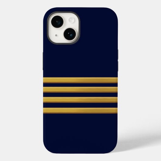 Coques Case-Mate iPhone Bandes d'or du capitaine (Verso)