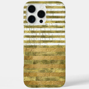 iPhone 16 Pro Max Case bandes dorées extraordinaires