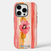 Coques Case-Mate iPhone Bandes florales vibrantes (Verso)