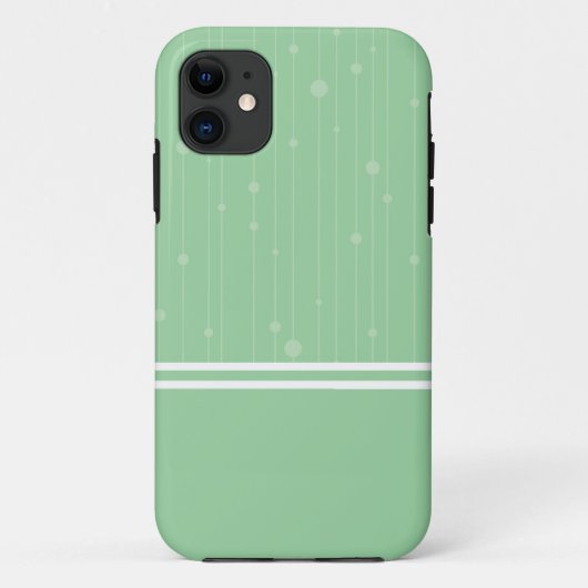 Coques Case-Mate iPhone Bandes géométriques et teintes pastel vert menthe (Dos)