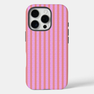 Coques iPhone 16 Pro Bandes géométriques roses