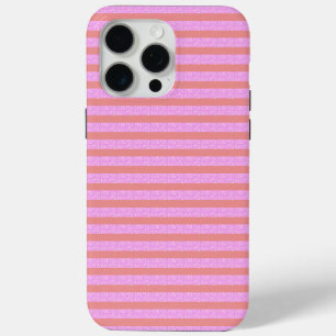 Coque iPhone 15 Pro Max Bandes géométriques roses