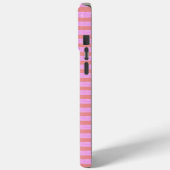 Coques Case-Mate iPhone Bandes géométriques roses (Verso / Gauche)