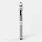 Coques Case-Mate iPhone Bandes grises (Dos/Droite)
