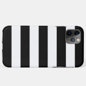 Coques Case-Mate iPhone Bandes Horizontales Noires Et Blanches (Dos (Horizontal))