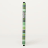 Coques Case-Mate iPhone Bandes horizontales vert olive (Dos/Droite)