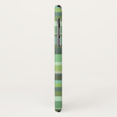 Coques Case-Mate iPhone Bandes horizontales vert olive (Dos/Gauche)