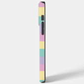 Coques Case-Mate iPhone Bandes Inégales Pink, Jaune, Violet & Vert (Verso / Gauche)