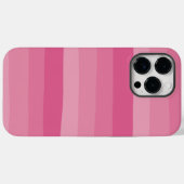 Coques Case-Mate iPhone Bandes inégales - Rose (Verso (horizontal))