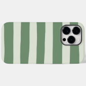 Coques Case-Mate iPhone Bandes inégales - Vert (Verso (horizontal))