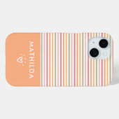 Coques Case-Mate iPhone Bandes lumineuses modernes (Verso (horizontal))