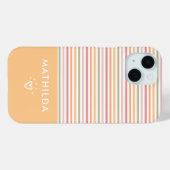 Coques Case-Mate iPhone Bandes lumineuses modernes (Verso (horizontal))