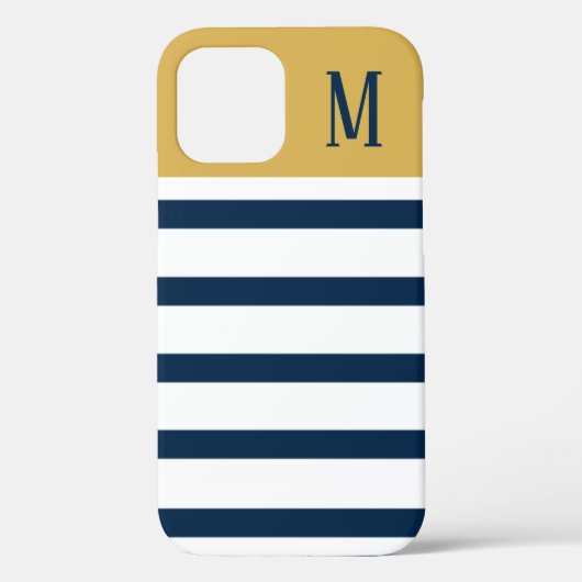 Coques Case-Mate iPhone Bandes marines et aurifères (Verso)