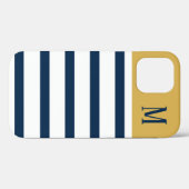 Coques Case-Mate iPhone Bandes marines et aurifères (Verso (horizontal))