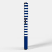 Coques Case-Mate iPhone Bandes Nautiques+Navires Roue Bleu+Blanc (Verso / Droite)