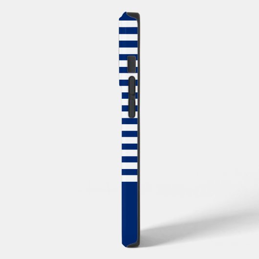 Coques Case-Mate iPhone Bandes Nautiques+Navires Roue Bleu+Blanc (Verso / Gauche)