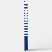 Coques Case-Mate iPhone Bandes Nautiques+Navires Roue Bleu+Blanc (Verso / Gauche)
