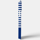 Coques Case-Mate iPhone Bandes Nautiques+Navires Roue Bleu+Blanc (Verso / Droite)