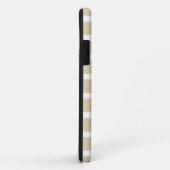 Coques Case-Mate iPhone Bandes neutres en ivoire (Dos/Droite)