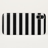 Coques Case-Mate iPhone Bandes noires et blanches (Dos (Horizontal))