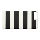 Coques Case-Mate iPhone Bandes noires et blanches (Dos (Horizontal))