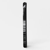 Coques Case-Mate iPhone Bandes noires et blanches cool (Dos/Gauche)