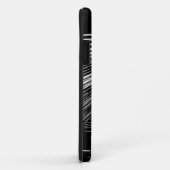 Coques Case-Mate iPhone Bandes noires et blanches cool (Dos/Droite)