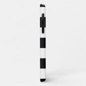 Coques Case-Mate iPhone Bandes noires et blanches, Gravées, Lignes, Votre  (Dos/Gauche)