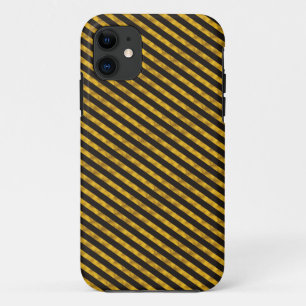 Coque iPhone 11 Bandes noires et dorées