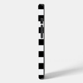 Coques Case-Mate iPhone Bandes noires profondes Nom ou monogramme iPhone 1 (Verso / Gauche)