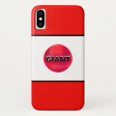 Coques Case-Mate iPhone Bandes noires rouges blanches (Dos)