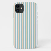 Coques Case-Mate iPhone Bandes pastel bleues, blanches et bleues (Dos)