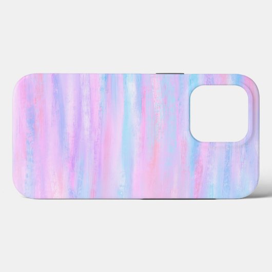 Coques Case-Mate iPhone Bandes peintes Turquoise Rose violet Coque-Mate iP (Verso (horizontal))