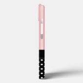 Coques Case-Mate iPhone Bandes roses et Pois (Verso / Gauche)