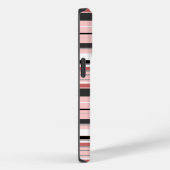 Coques Case-Mate iPhone Bandes roses gris mignonnes (Verso / Droite)