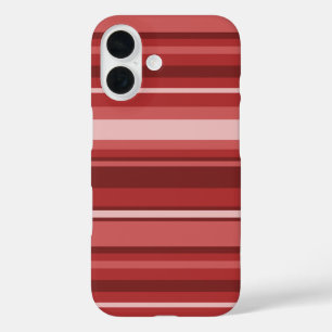 Coques iPhone 16 Bandes rouges