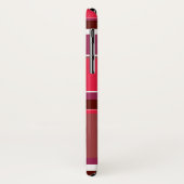 Coques Case-Mate iPhone Bandes rouges (Dos/Gauche)