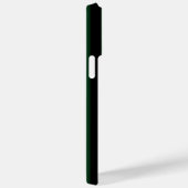 Coques Case-Mate iPhone Bandes simples noires et vert foncé (Verso / Droite)