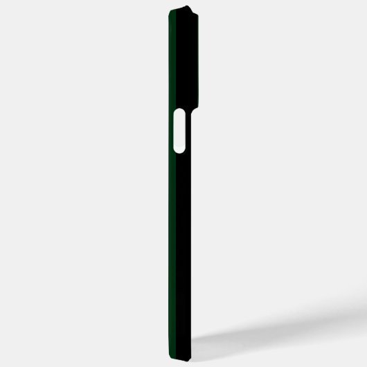 Coques Case-Mate iPhone Bandes simples noires et vert foncé (Verso / Droite)