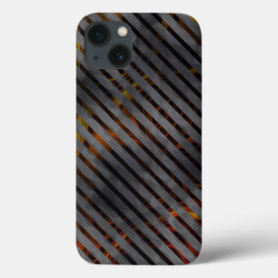Case-Mate iPhone Case Bandes transversales grises, rubans carbone, or ro