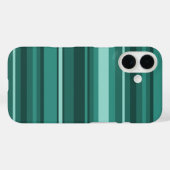 Coques Case-Mate iPhone Bandes turquoises (Verso (horizontal))