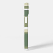 Coques Case-Mate iPhone Bandes vert olive (Verso / Droite)
