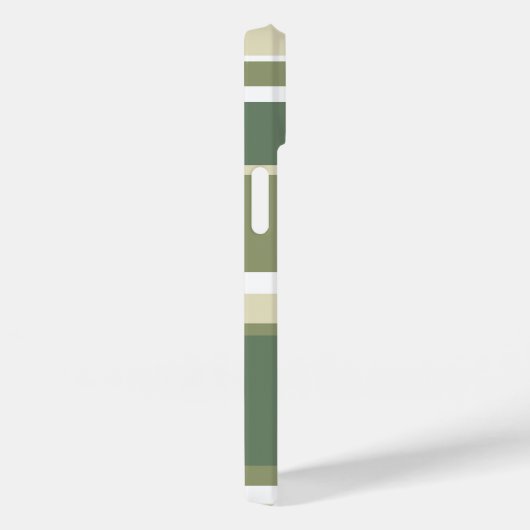 Coques Case-Mate iPhone Bandes vert olive (Verso / Droite)