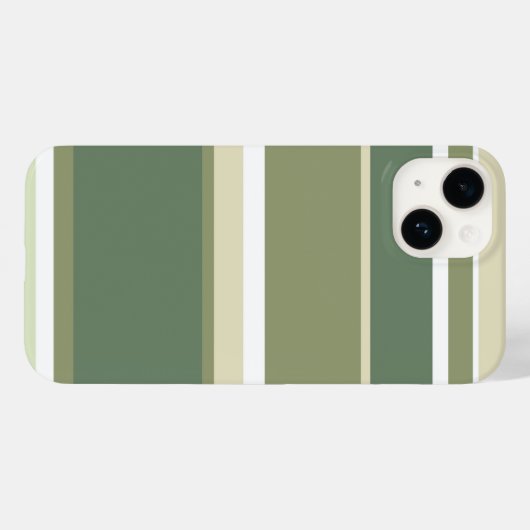 Coques Case-Mate iPhone Bandes vert olive (Verso (horizontal))