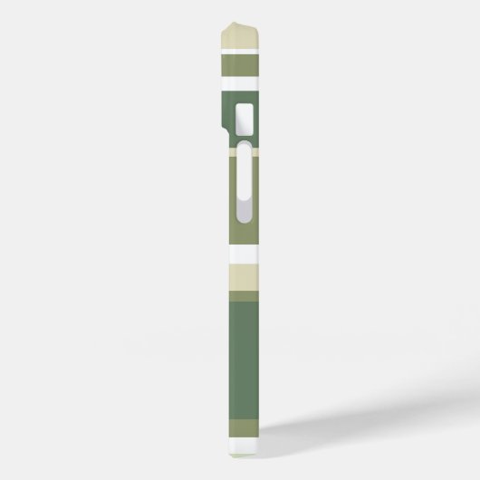 Coques Case-Mate iPhone Bandes vert olive (Verso / Gauche)